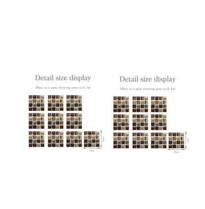 Adesivo murale mosaico 3D