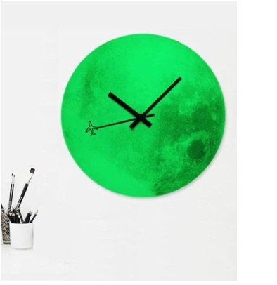 Orologio da parete Luna luminosa