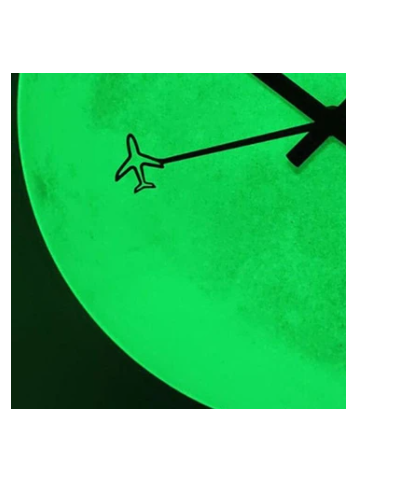Orologio da parete Luna luminosa