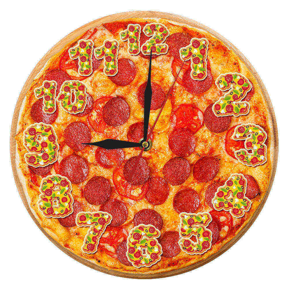 Orologio da parete Pizza pepperoni