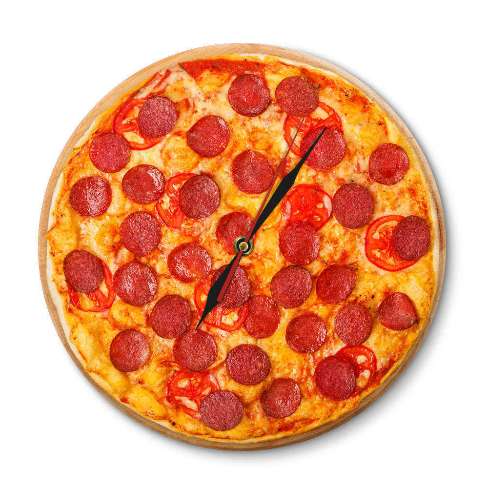 Orologio da parete Pizza pepperoni