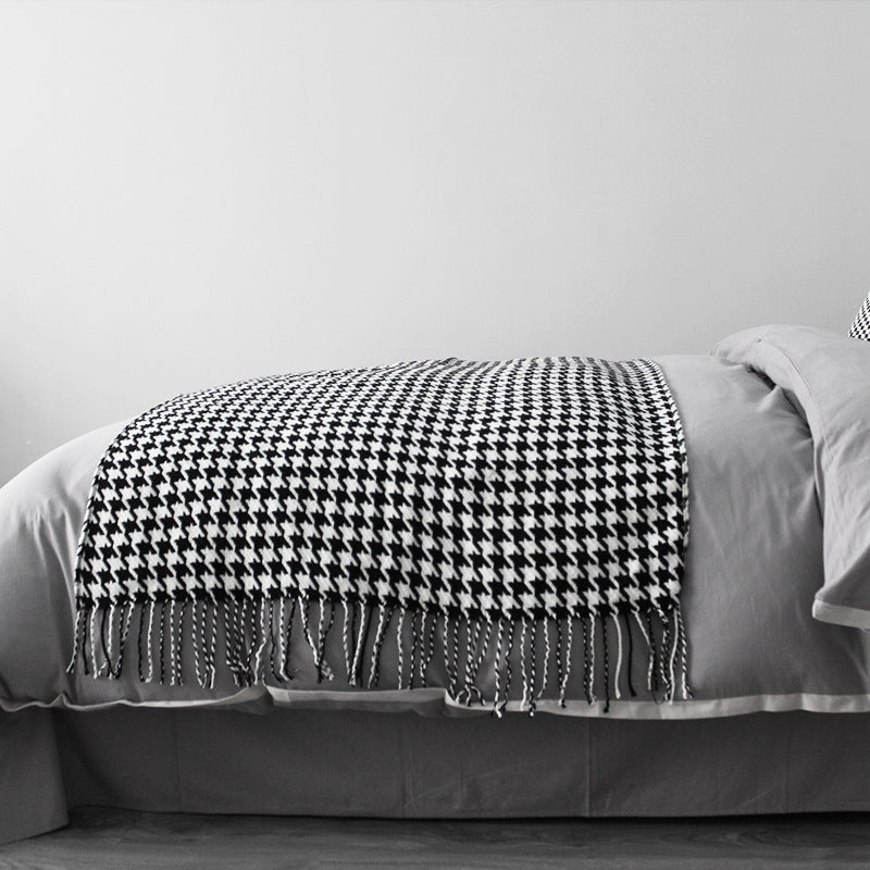 Coperta Decorativa Pied di Gallo