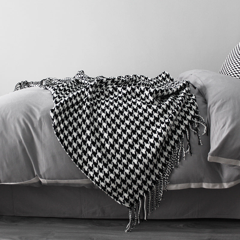 Coperta Decorativa Pied di Gallo