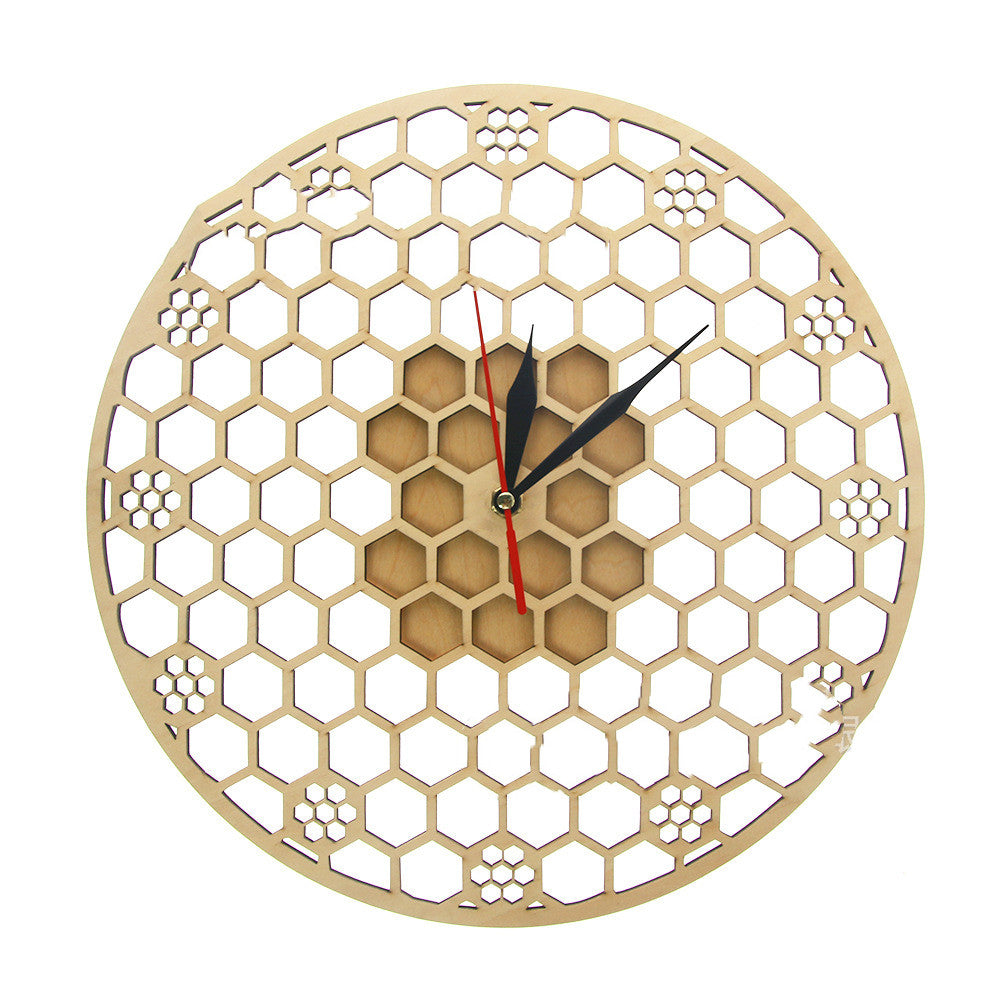 Orologio da parete Geometrica triangoli legno