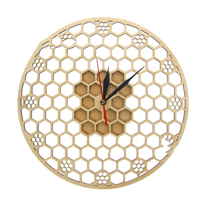 Orologio da parete Geometrica triangoli legno