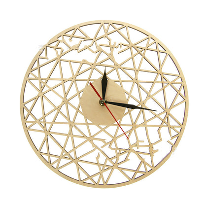 Orologio da parete Geometrica triangoli legno