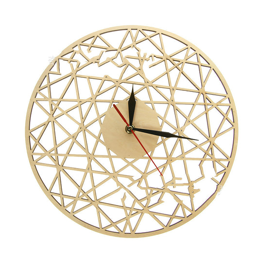 Orologio da parete Geometrica triangoli legno