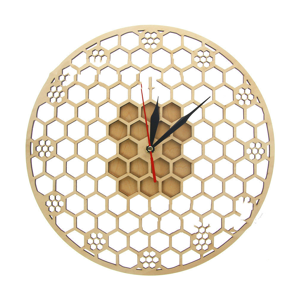 Orologio da parete Geometrica triangoli legno