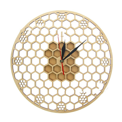 Orologio da parete Geometrica triangoli legno