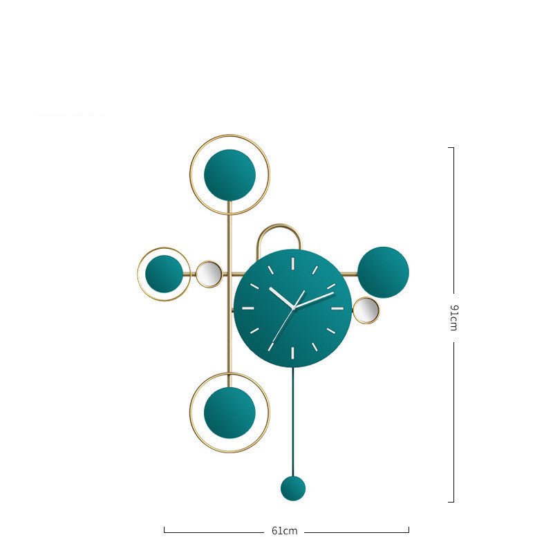 Orologio da parete Sfere turchesi blu