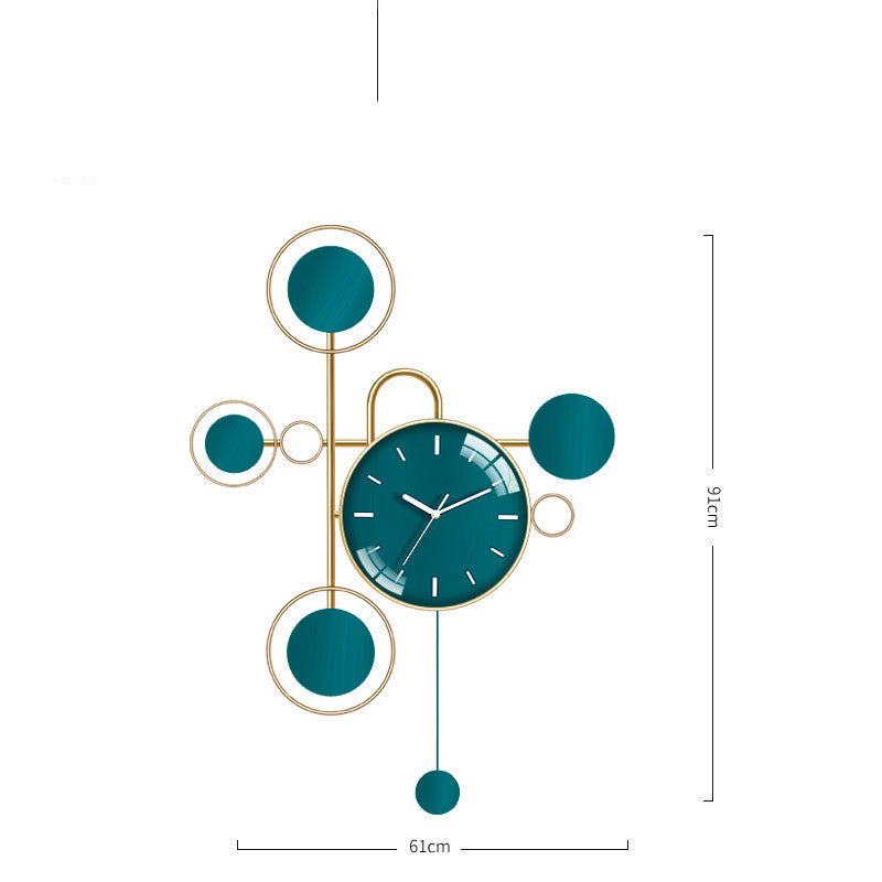 Orologio da parete Sfere turchesi blu
