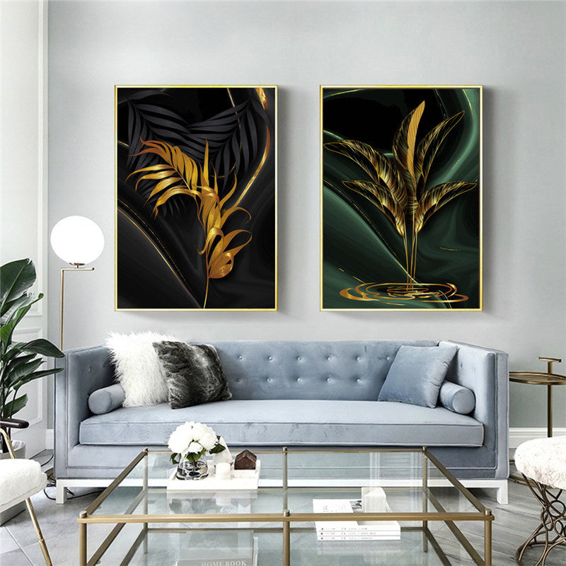 Trittico nordico foglie