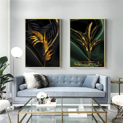 Trittico nordico foglie