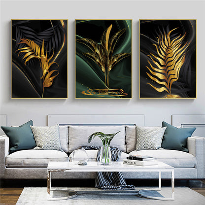 Trittico nordico foglie