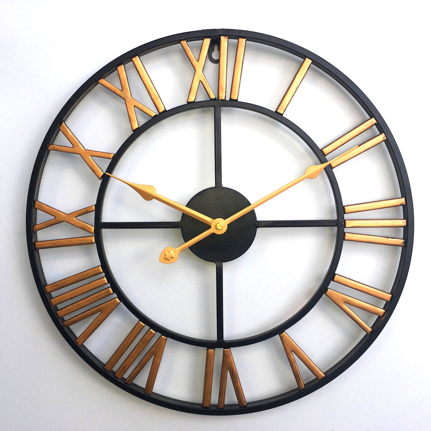 Orologio da parete Numeri romani dorati