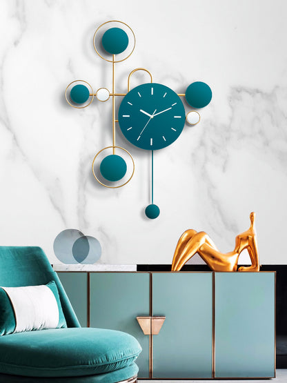 Orologio da parete Sfere turchesi blu