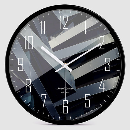 Orologio da parete Strisce diagonali nere