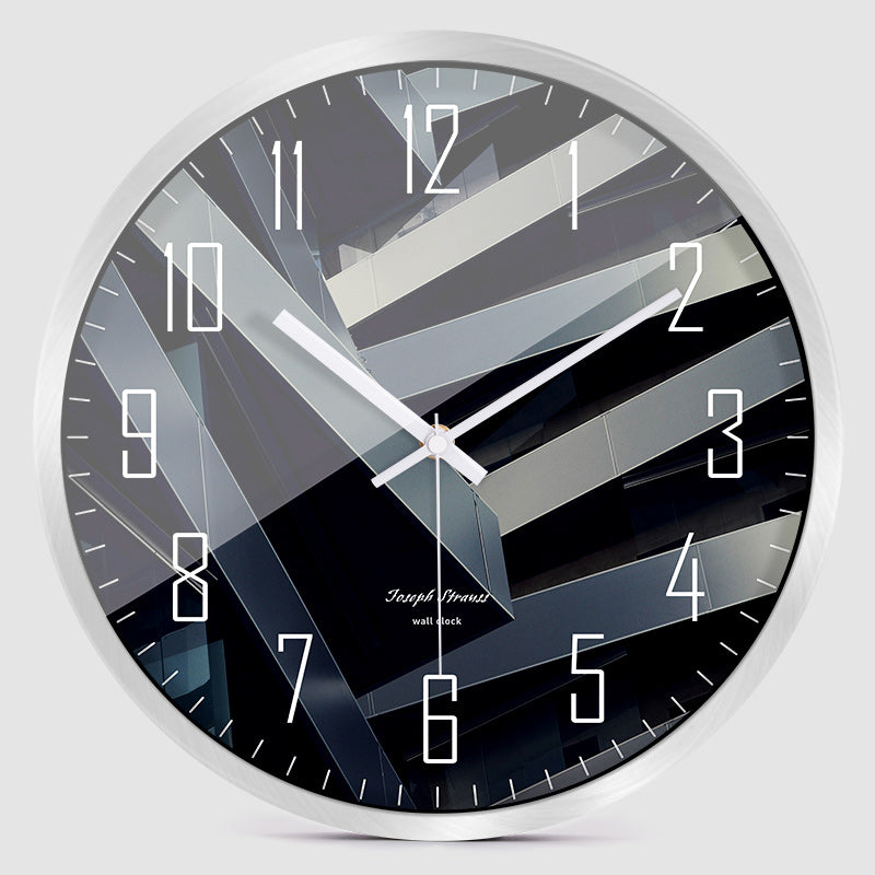 Orologio da parete Strisce diagonali nere