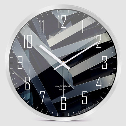 Orologio da parete Strisce diagonali nere
