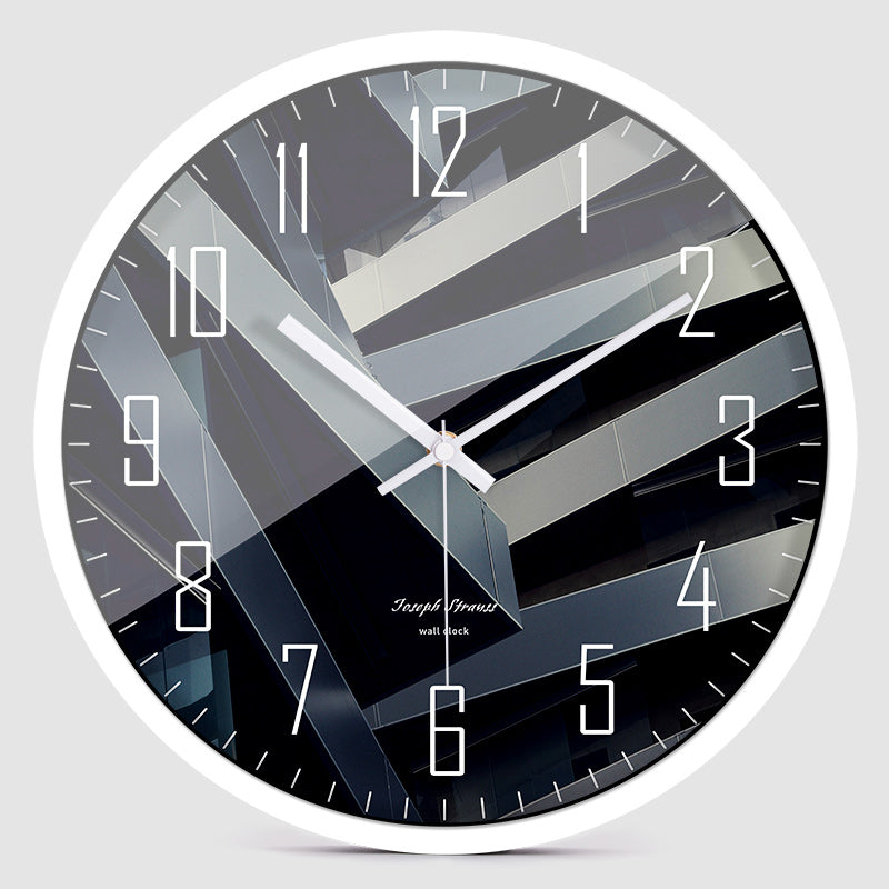 Orologio da parete Strisce diagonali nere