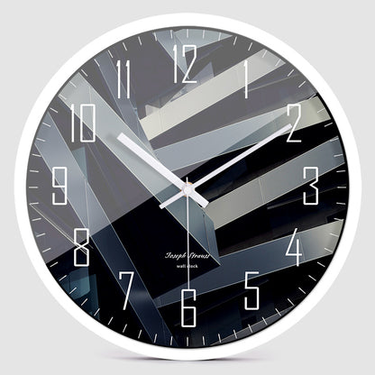 Orologio da parete Strisce diagonali nere