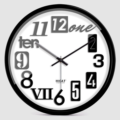 Orologio da parete Testo parole numeri