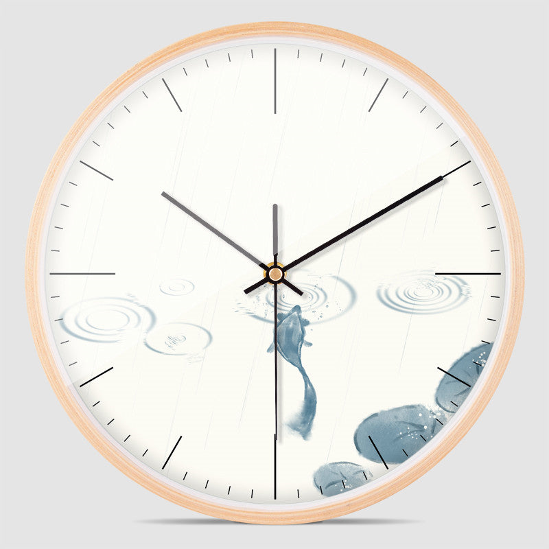 Orologio da parete Numeri romani bruciati