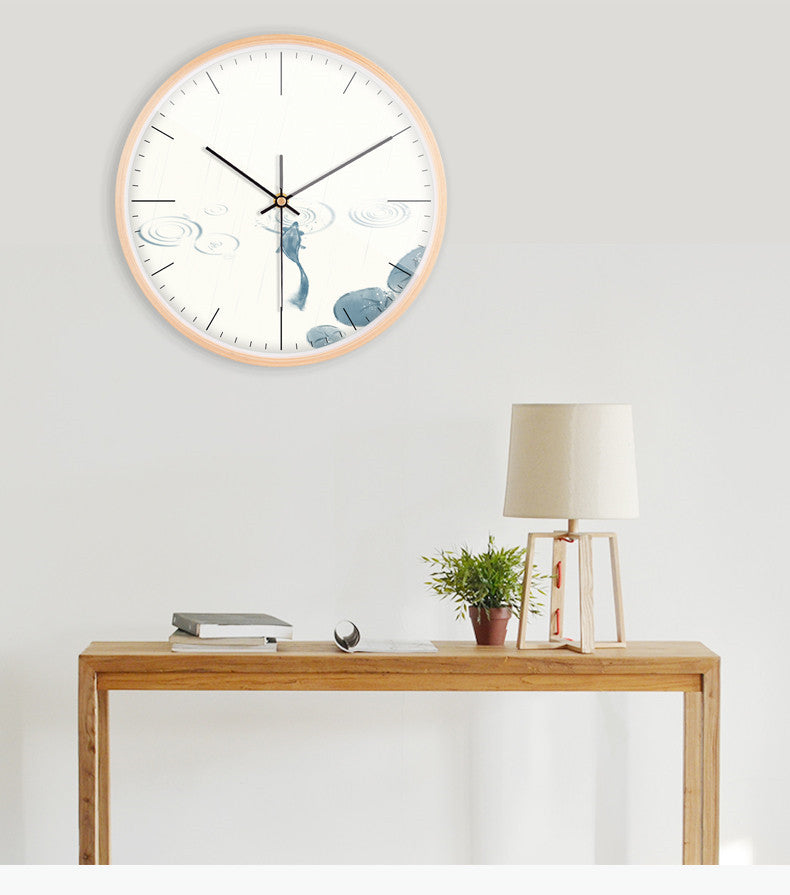 Orologio da parete Numeri romani bruciati