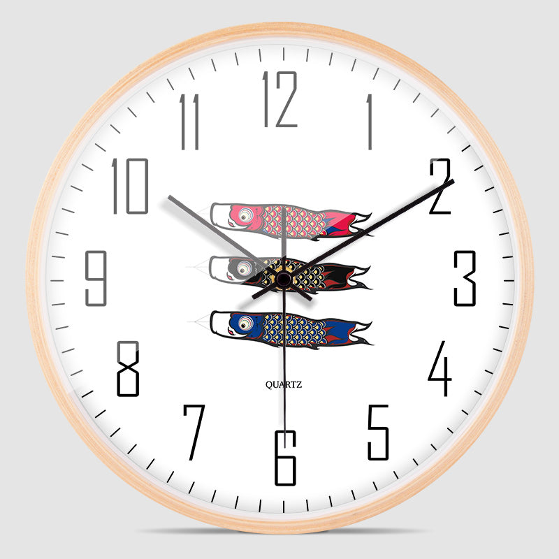 Orologio da parete Pesci blu bolle