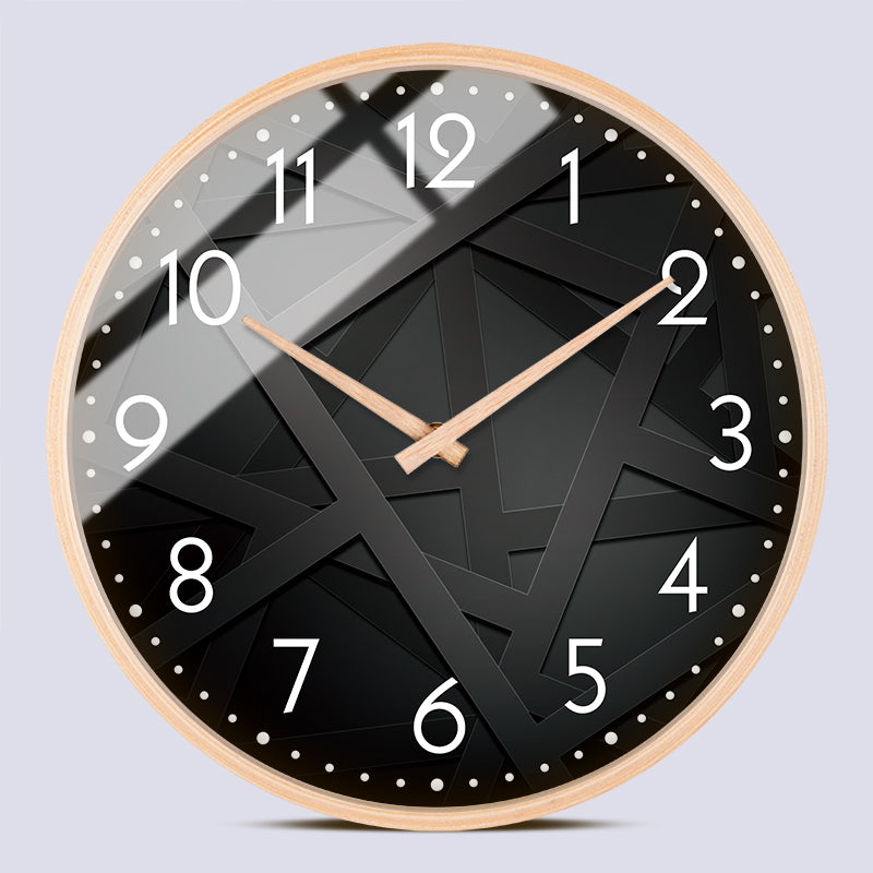 Orologio da parete Triangoli neri