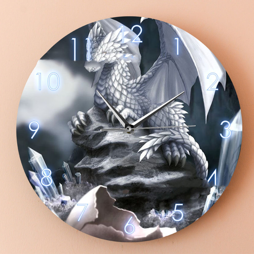 Orologio da parete Drago grigio