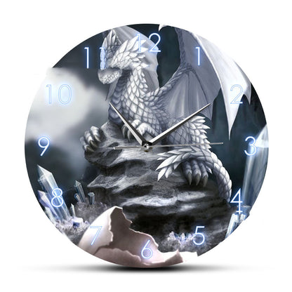 Orologio da parete Drago grigio