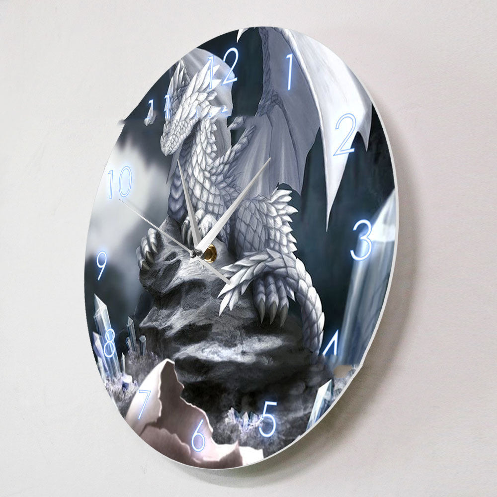 Orologio da parete Drago grigio