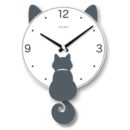 Orologio da parete Gatto pendolo