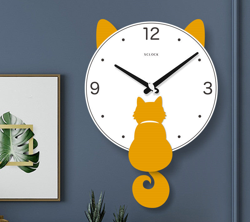 Orologio da parete Gatto pendolo
