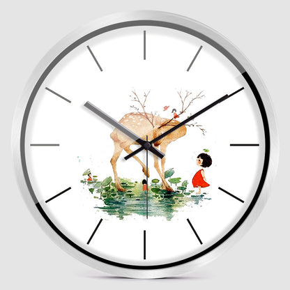 Orologio da parete Cervo paesaggio