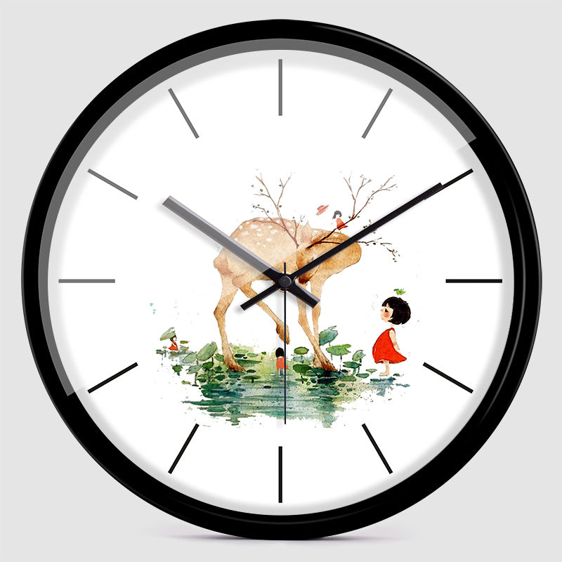 Orologio da parete Cervo paesaggio