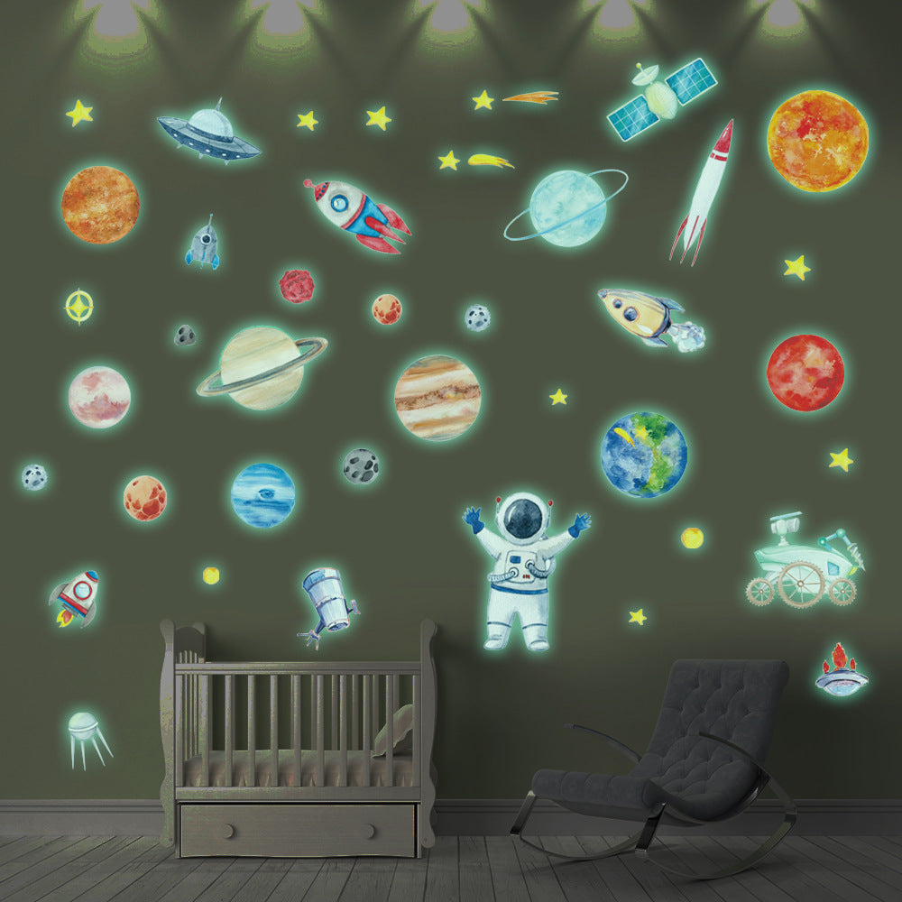 Adesivo bambini razzo luminoso