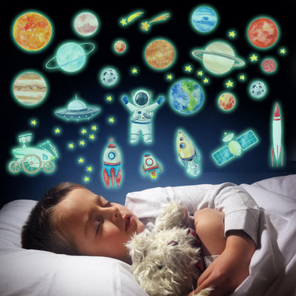 Adesivo bambini razzo luminoso