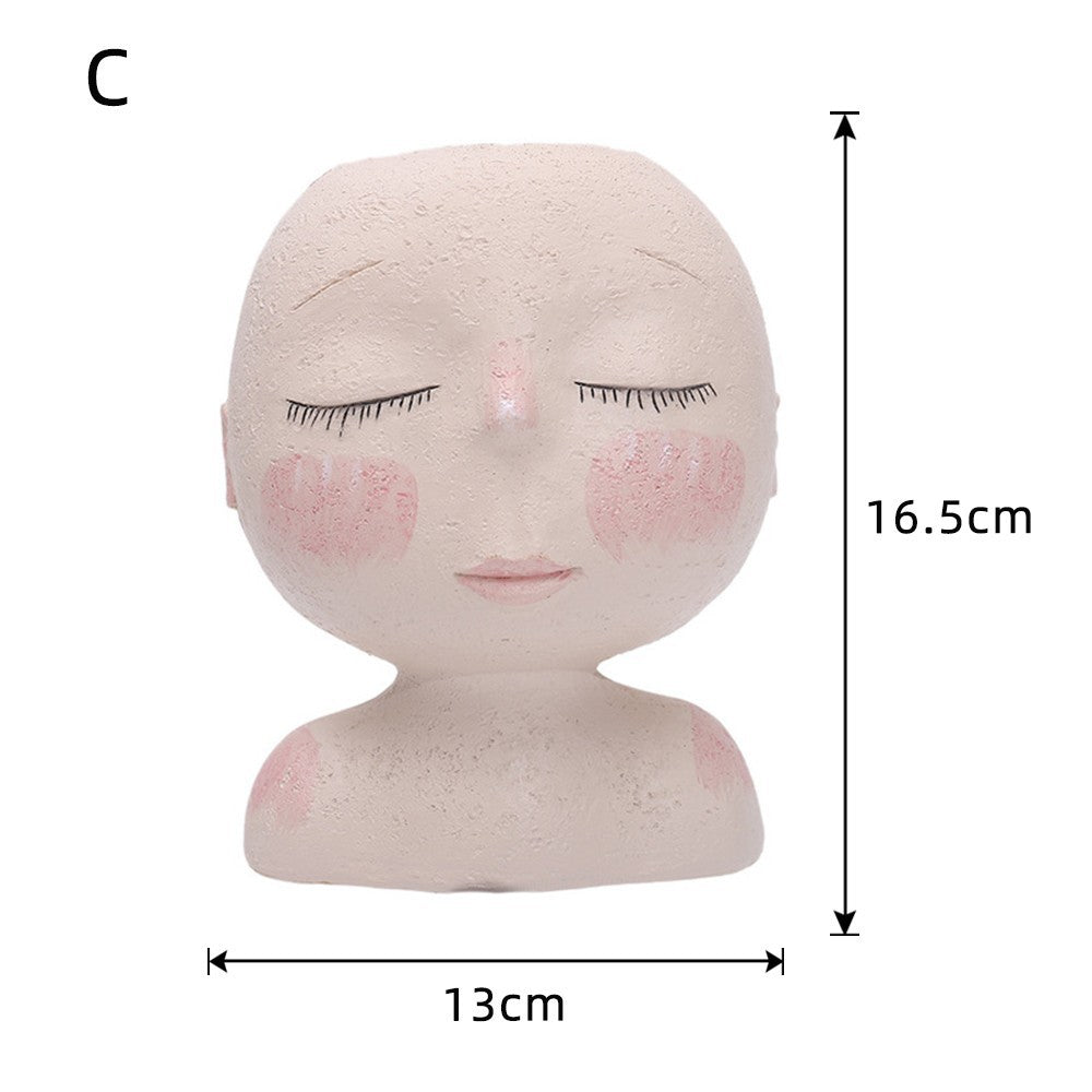 Vaso Decorativo Testa Donna