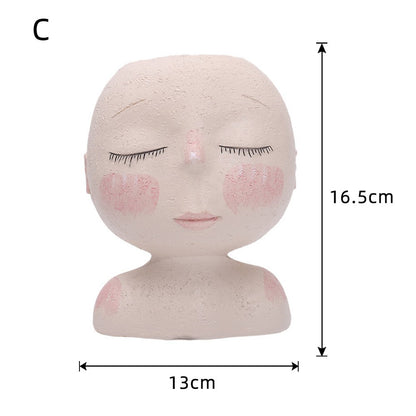 Vaso Decorativo Testa Donna