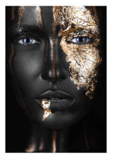 Tela astratta donna oro