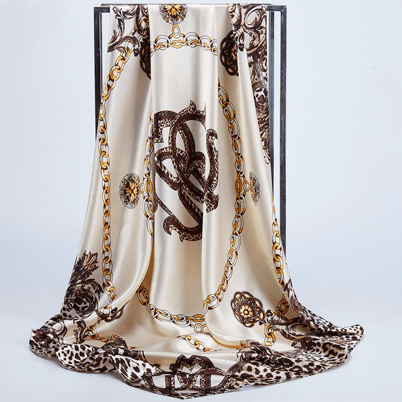 Foulard seta stampa ornamentale