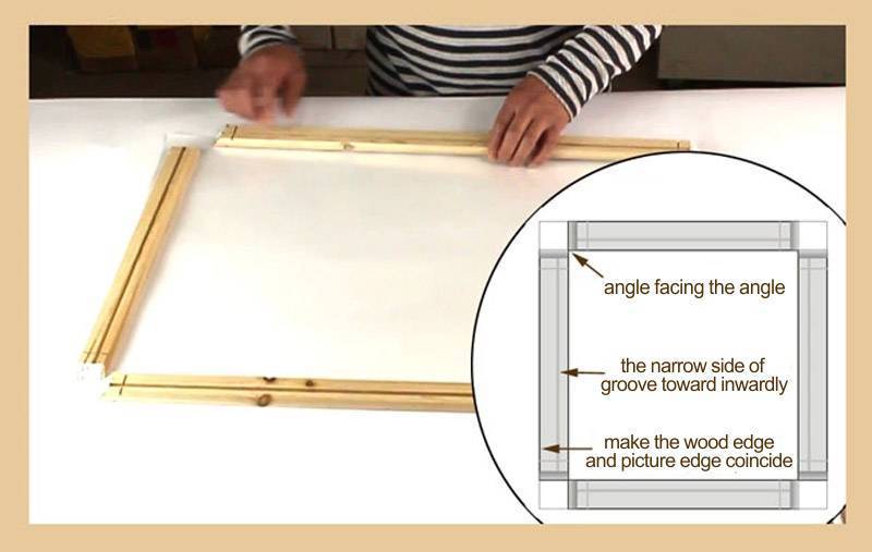 Cornice foto legno