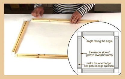 Cornice foto legno