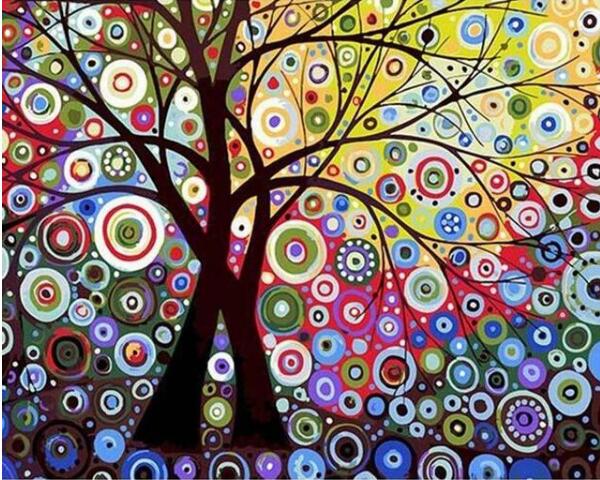 Quadro albero astratto