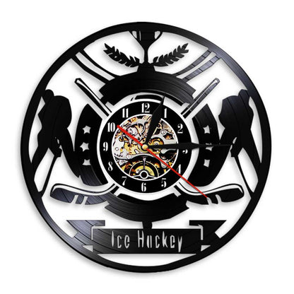 Orologio da parete Hockey vinile