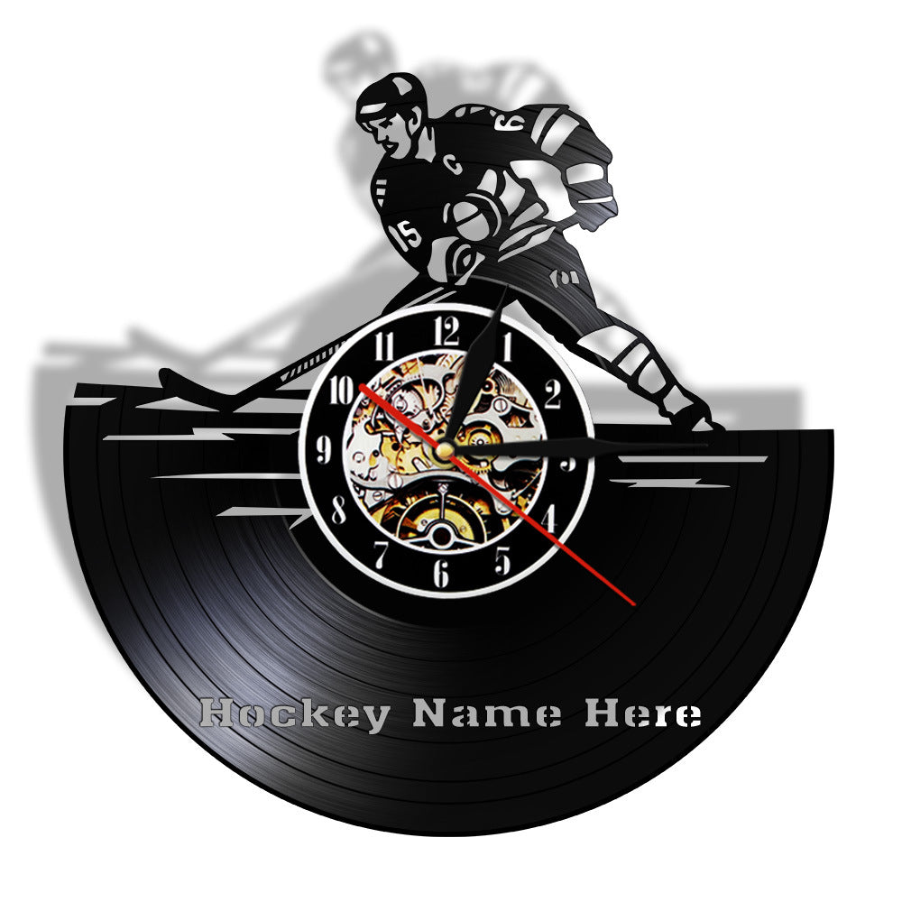 Orologio da parete Hockey vinile