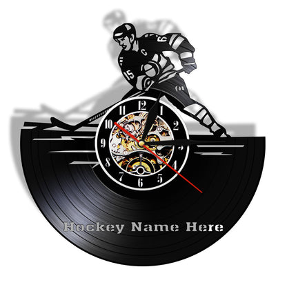 Orologio da parete Hockey vinile