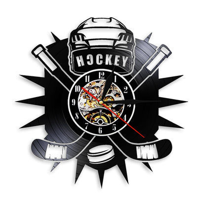 Orologio da parete Hockey vinile